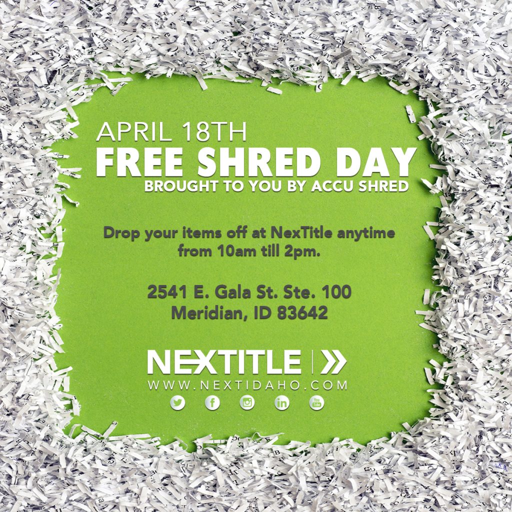 Free Shred Day! Boise, Meridian, Nampa ID Empire Title & Escrow