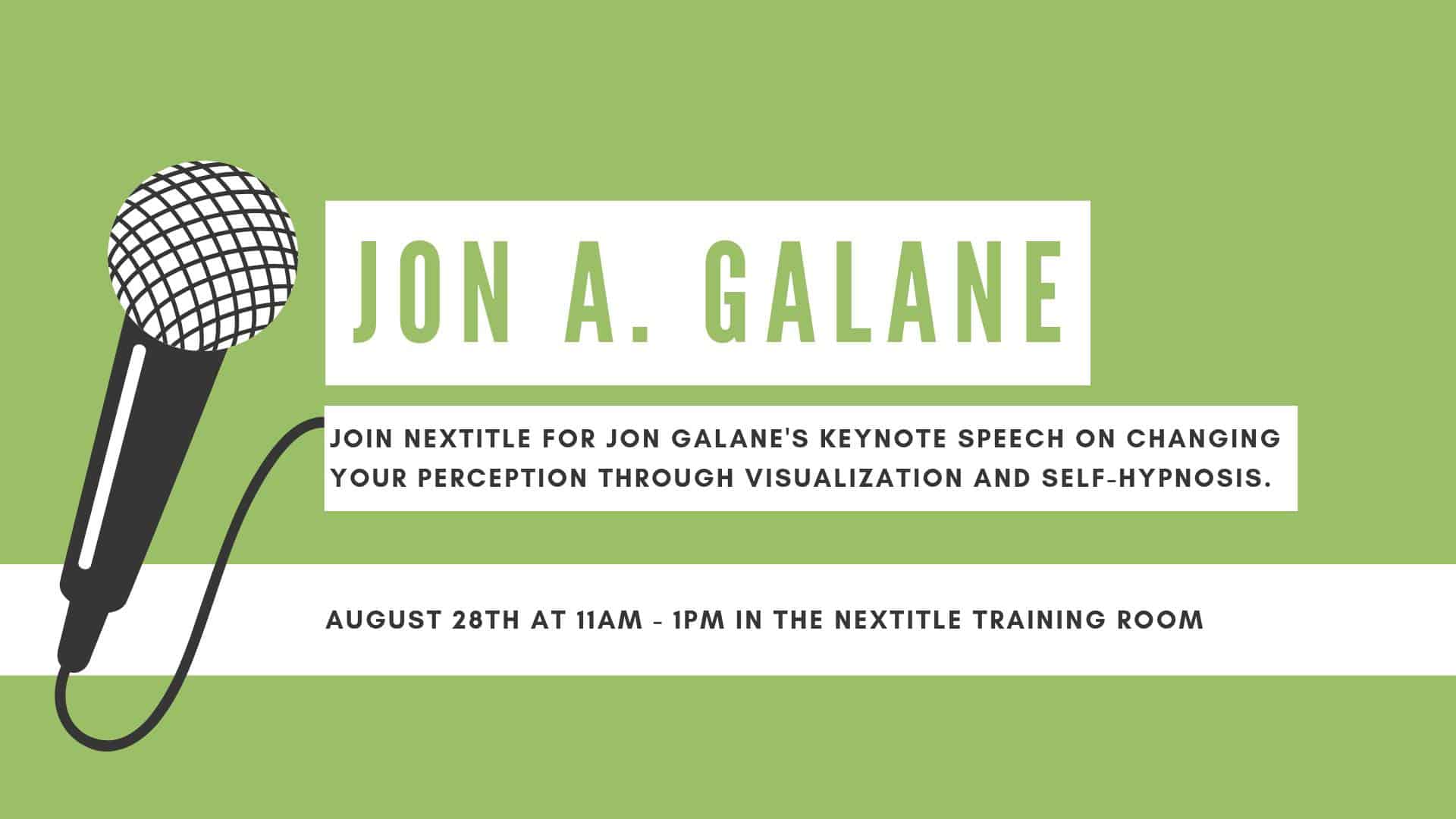 Jon Galane Keynote Speech