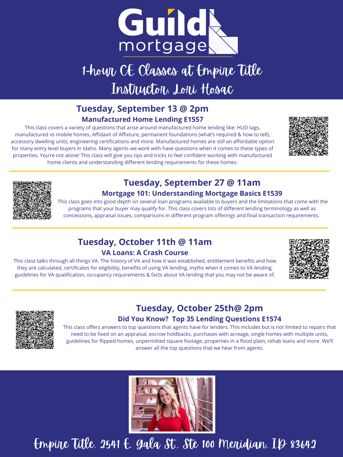 Guild Mortgage | 1-hour Af Classes at Empire Title