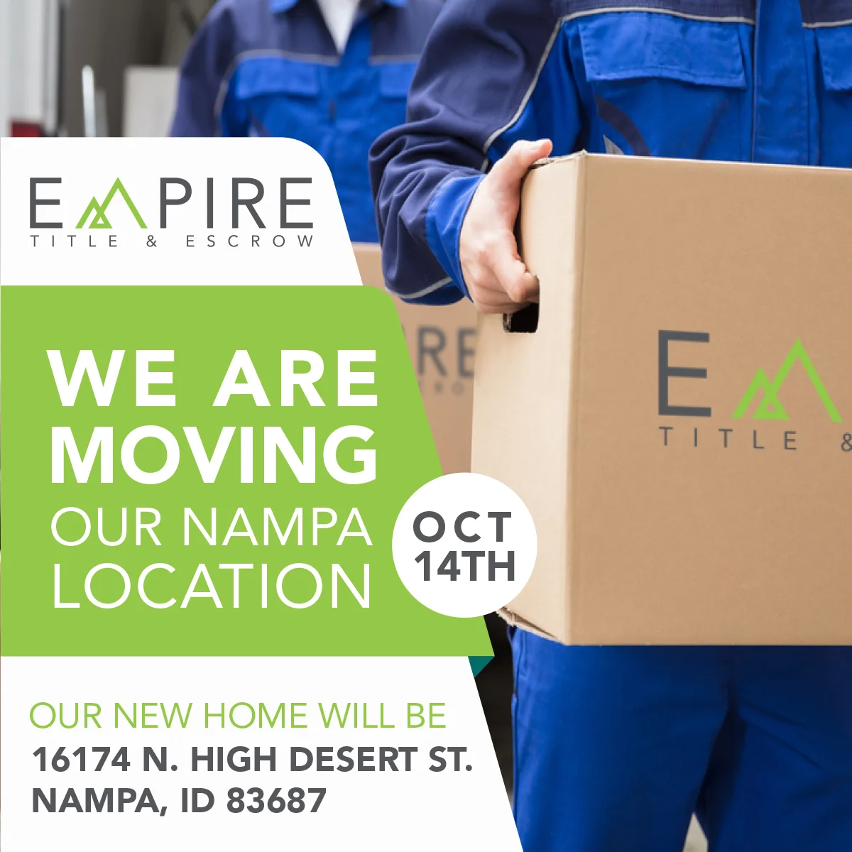 Empire Title’s Nampa Office Has a New Home!